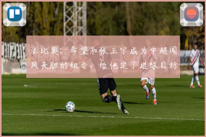 法比奥：希望和张玉宁成为中超闻风丧胆的组合，给他定了进球目标